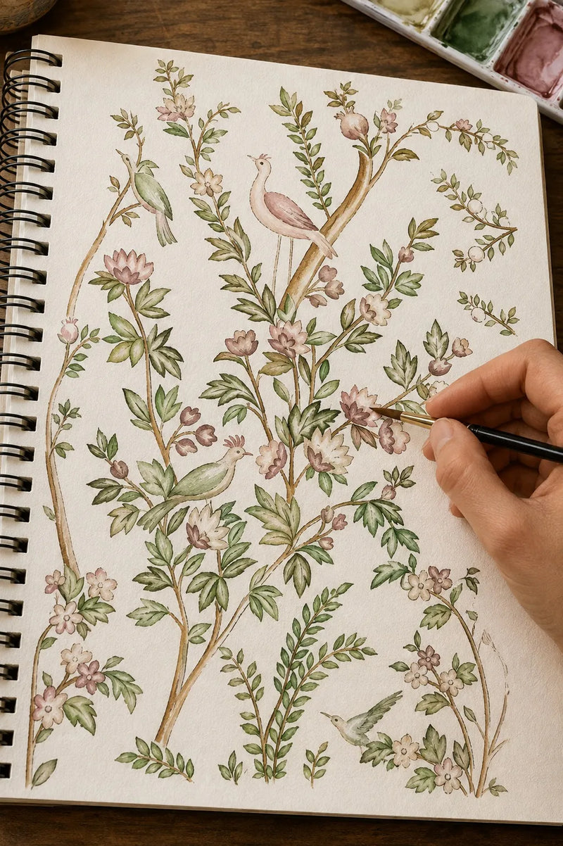hand-painted watercolor